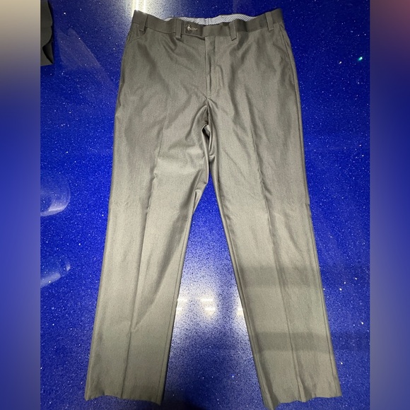 Calvin Klein Men's Gray Flat Front Dress Pants 36/32 -Great condition - Picture 3 of 5